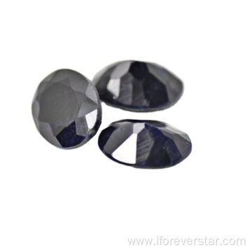 Wholesale good quality black sapphire gemstone for jewelry